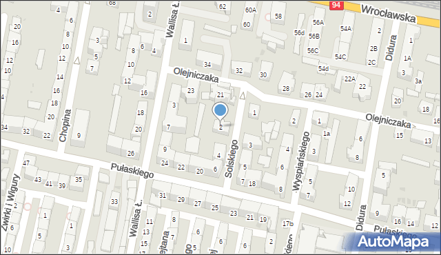 Bytom, Solskiego Ludwika, 2, mapa Bytomia