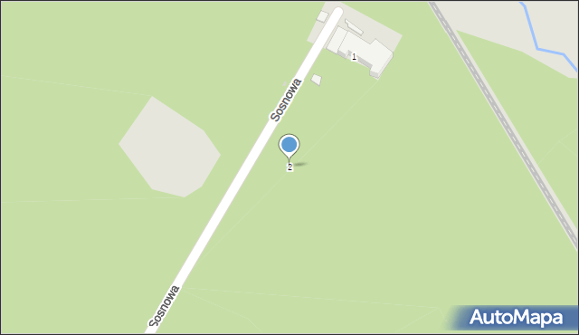 Bytom, Sosnowa, 2, mapa Bytomia