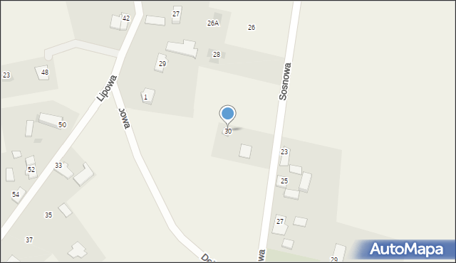 Cewlino, Sosnowa, 30, mapa Cewlino