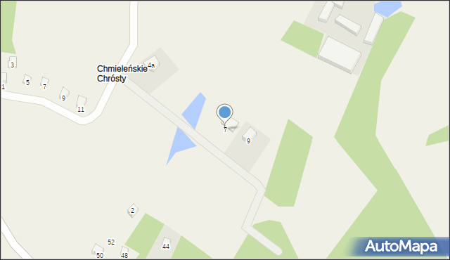 Chmielno, Sosnowa, 7, mapa Chmielno