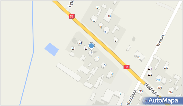 Chodów, Sokołowska, 9, mapa Chodów