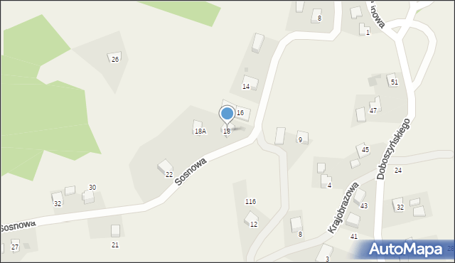 Chorowice, Sosnowa, 18, mapa Chorowice