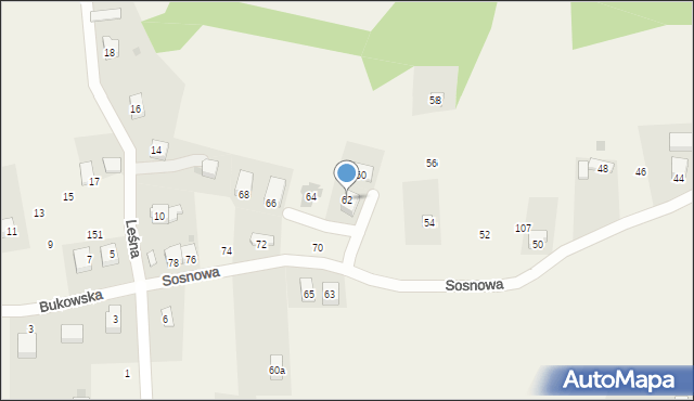 Chorowice, Sosnowa, 62, mapa Chorowice