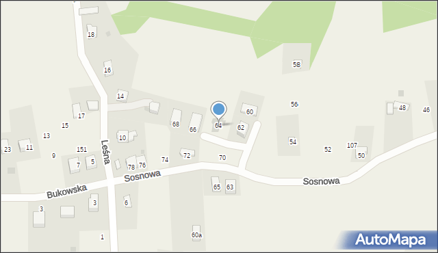 Chorowice, Sosnowa, 64, mapa Chorowice