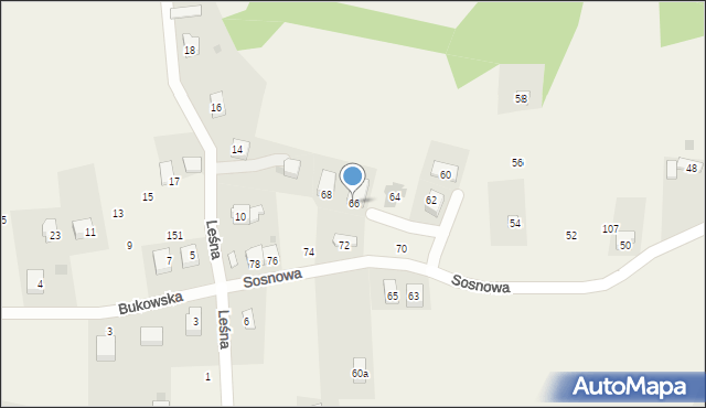 Chorowice, Sosnowa, 66, mapa Chorowice