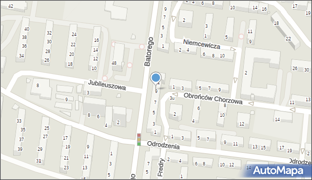 Chorzów, Solskiego Ludwika, 9, mapa Chorzów