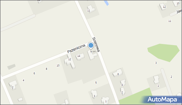 Chwalęcice, Sosnowa, 7, mapa Chwalęcice