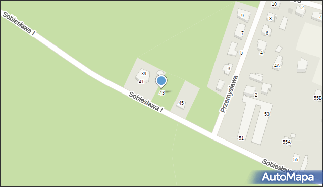 Chwaszczyno, Sobiesława I, 43, mapa Chwaszczyno