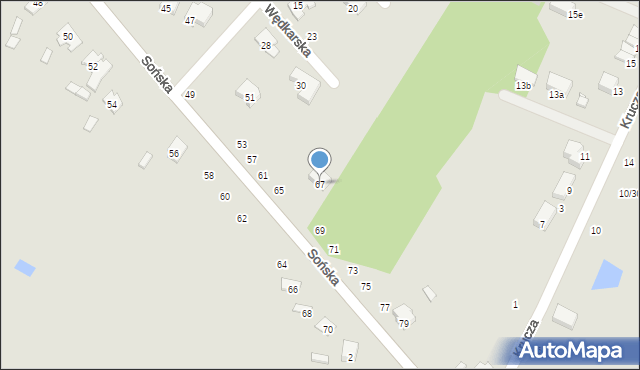 Ciechanów, Sońska, 67, mapa Ciechanów