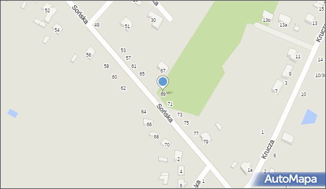 Ciechanów, Sońska, 69, mapa Ciechanów