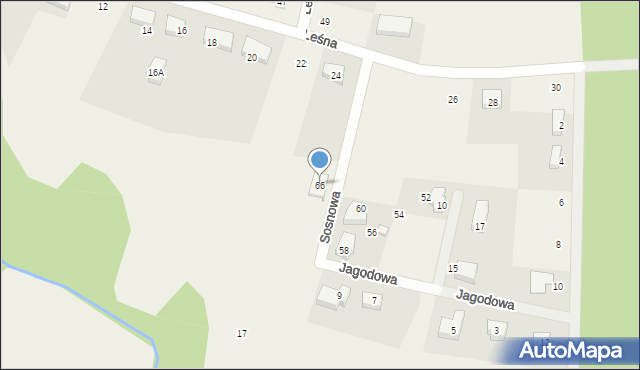 Ciechów, Sosnowa, 4, mapa Ciechów
