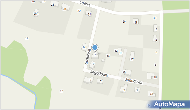 Ciechów, Sosnowa, 7, mapa Ciechów