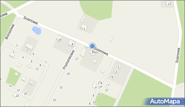 Cis, Sosnowa, 12, mapa Cis