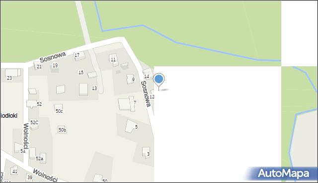 Czarków, Sosnowa, 10, mapa Czarków