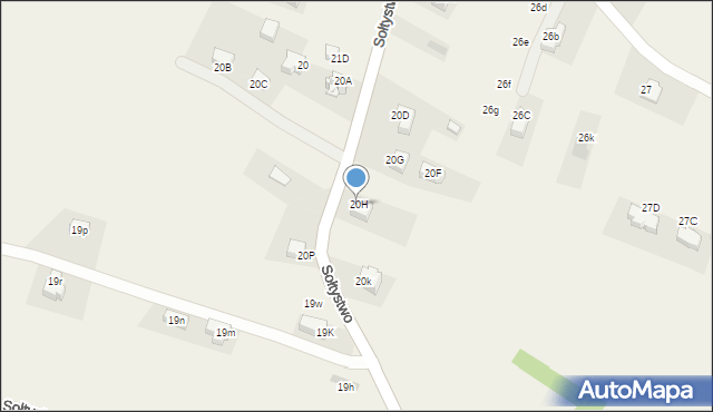 Czarna Góra, Sołtystwo, 20H, mapa Czarna Góra