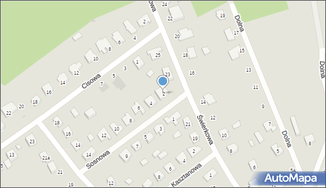 Czarne, Sosnowa, 2, mapa Czarne