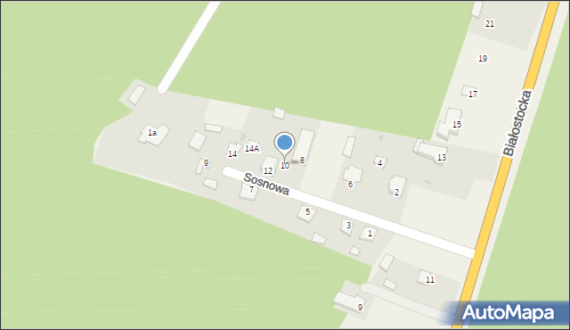 Czartajew, Sosnowa, 10, mapa Czartajew