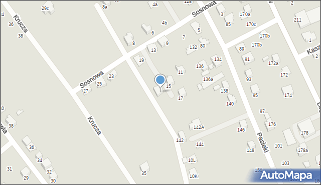 Czechowice-Dziedzice, Sosnowa, 17a, mapa Czechowic-Dziedzic