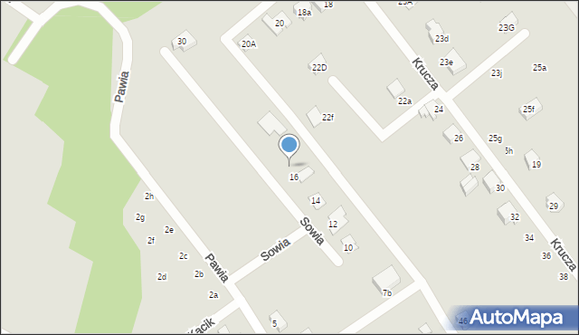 Czechowice-Dziedzice, Sowia, 18, mapa Czechowic-Dziedzic