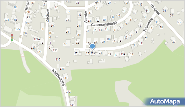 Czeladź, Sosnowa, 23a, mapa Czeladź