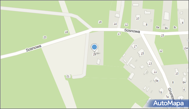 Czeremcha, Sosnowa, 19, mapa Czeremcha