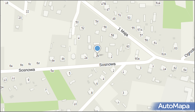 Czeremcha, Sosnowa, 2b, mapa Czeremcha