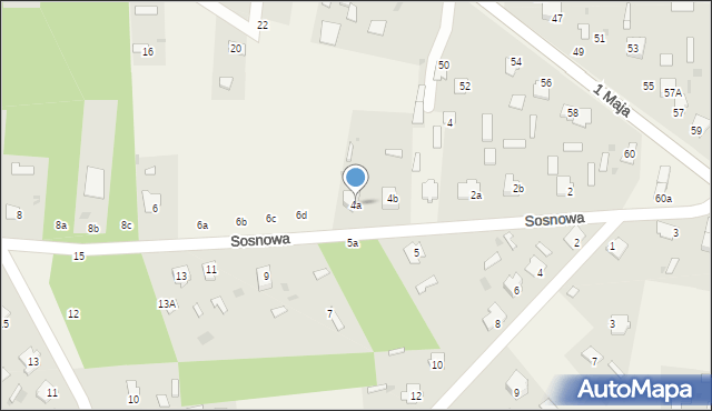 Czeremcha, Sosnowa, 4a, mapa Czeremcha