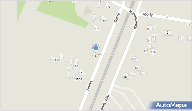 Częstochowa, Solna, 67, mapa Częstochowy