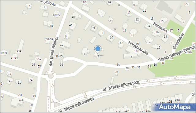 Częstochowa, Sojczyńskiego-Warszyca Stanisława, kpt., 5, mapa Częstochowy