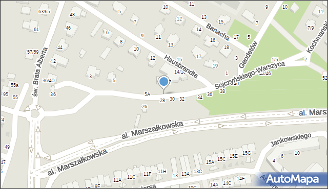 Częstochowa, Sojczyńskiego-Warszyca Stanisława, kpt., 7/9, mapa Częstochowy