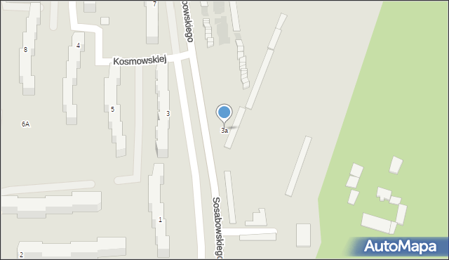 Częstochowa, Sosabowskiego Stanisława Franciszka, gen., 3a, mapa Częstochowy