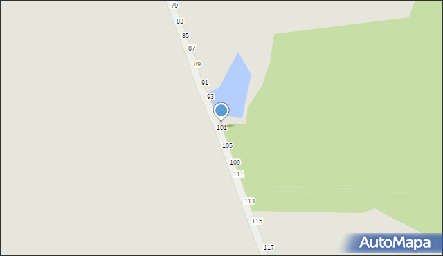 Częstochowa, Sokola, 101, mapa Częstochowy