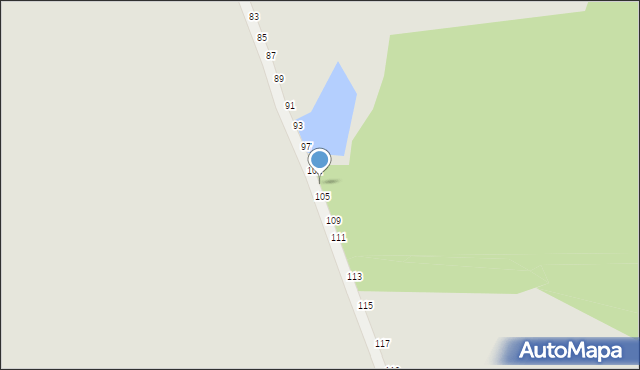 Częstochowa, Sokola, 103, mapa Częstochowy