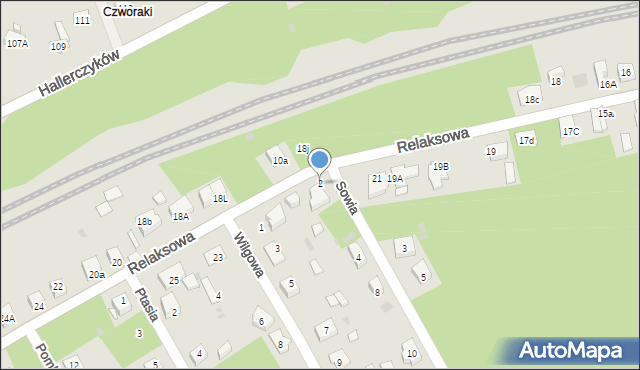 Dąbrowa Górnicza, Sowia, 2, mapa Dąbrowa Górnicza