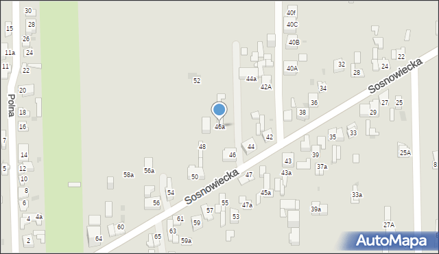 Dąbrowa Górnicza, Sosnowiecka, 46a, mapa Dąbrowa Górnicza