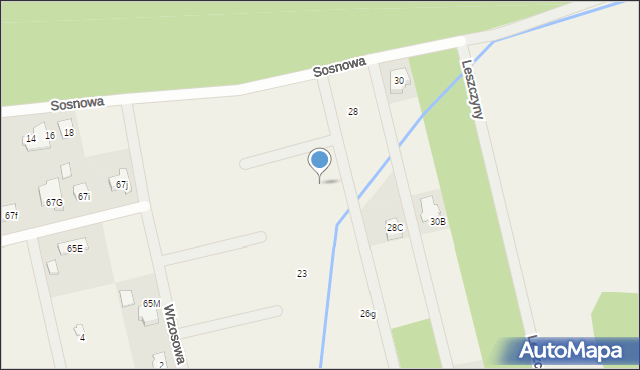 Dąbrówka, Sosnowa, 26e, mapa Dąbrówka