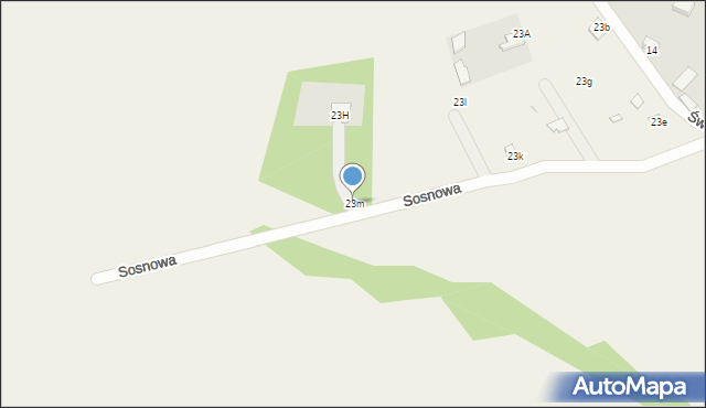 Dąbrówka, Sosnowa, 23m, mapa Dąbrówka