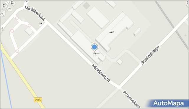 Darłowo, Sowińskiego Józefa, gen., 12, mapa Darłowo