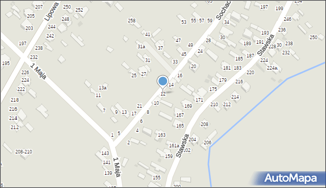 Dęblin, Sochackiego Augusta, dr., 12, mapa Dęblin