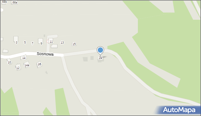 Dobczyce, Sosnowa, 24, mapa Dobczyce