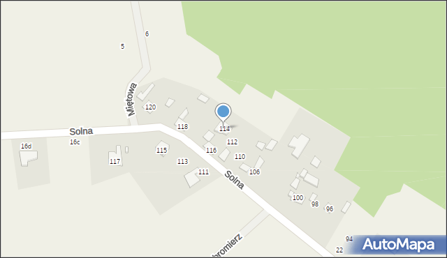 Dobromierz, Solna, 114, mapa Dobromierz