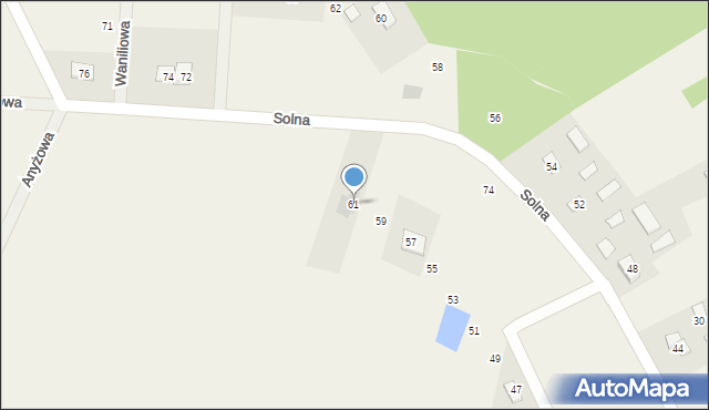 Dobromierz, Solna, 61, mapa Dobromierz