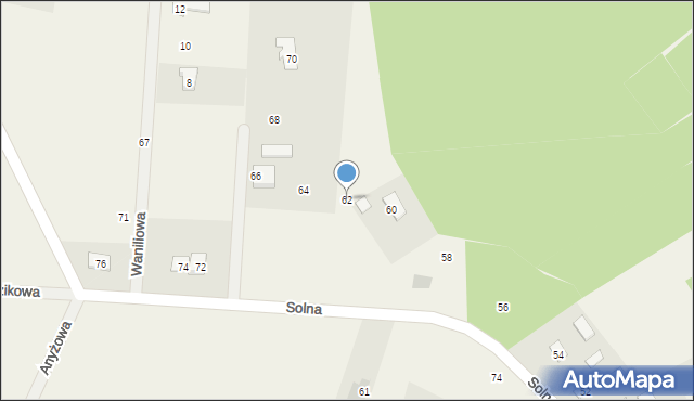 Dobromierz, Solna, 62, mapa Dobromierz