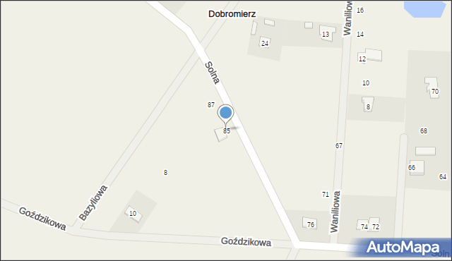 Dobromierz, Solna, 85, mapa Dobromierz