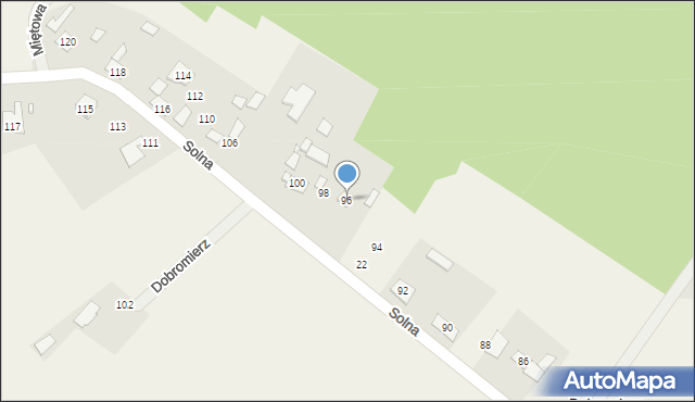 Dobromierz, Solna, 96, mapa Dobromierz