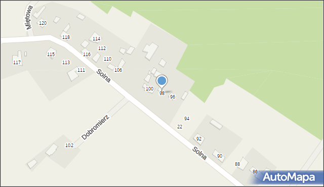 Dobromierz, Solna, 98, mapa Dobromierz