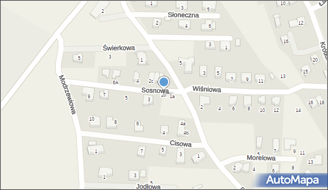 Dobrzykowice, Sosnowa, 1d, mapa Dobrzykowice