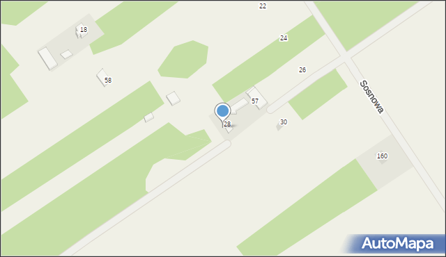 Dobrzyniec, Sosnowa, 57, mapa Dobrzyniec