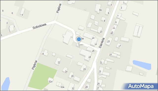 Dołuje, Sobolowa, 1, mapa Dołuje