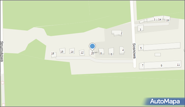 Droszków, Sosnowa, 10, mapa Droszków